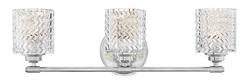 100W 3-Light Medium E-26 Vanity Fixture in Polished Chrome