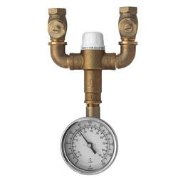 9.7 gpm Thermostat Mixing Valve in Rough Brass
