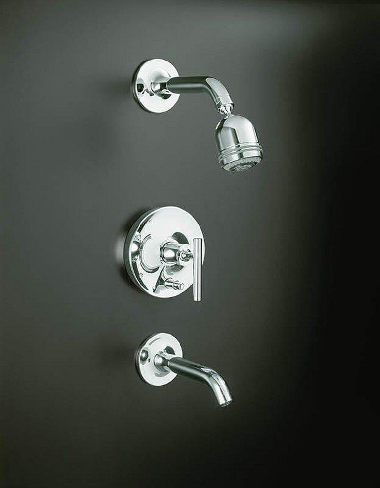 KOHLER Matte Black Single Handle Single Function Bathtub & Shower Faucet (Trim Only) 