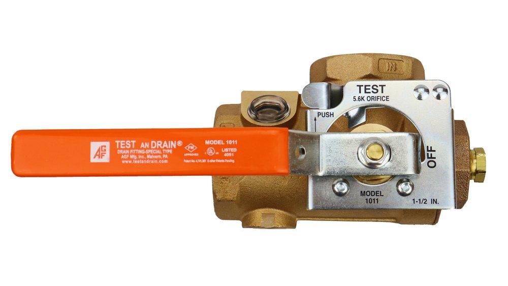 AGF Manufacturing NPT Bronze Test and Drain Sprinkler Valve with 17/32 in. Orifice 