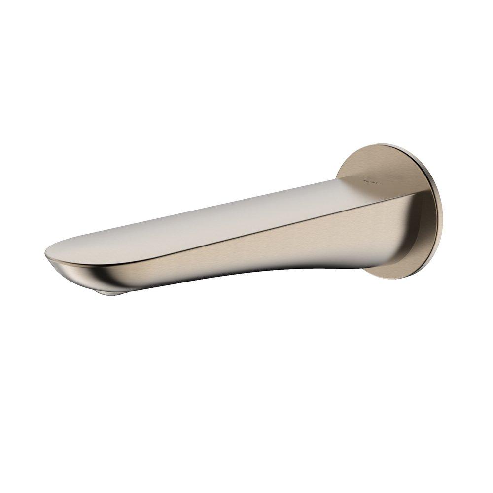 TOTO Brushed Nickel TUB SPOUT,MODERN R BRUSHED NICKEL 