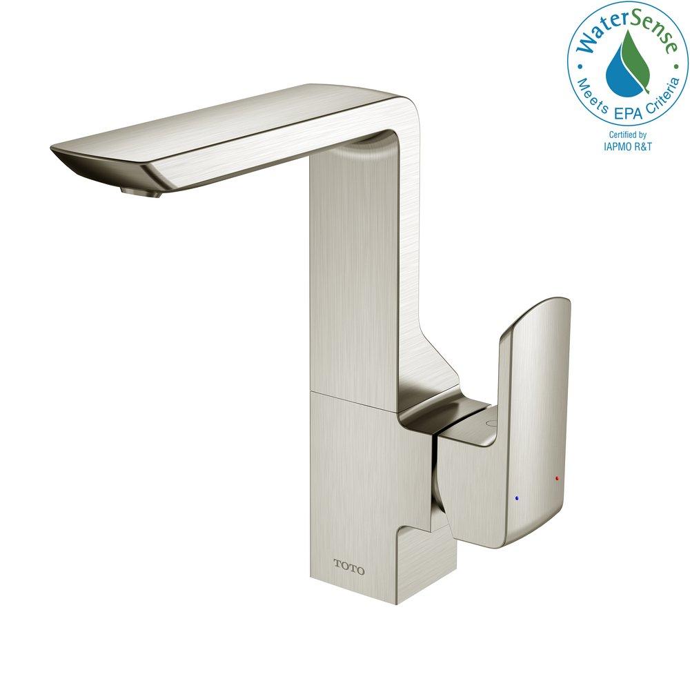 TOTO Brushed Nickel Single Handle Vessel Filler Bathroom Sink Faucet Lever Handle 