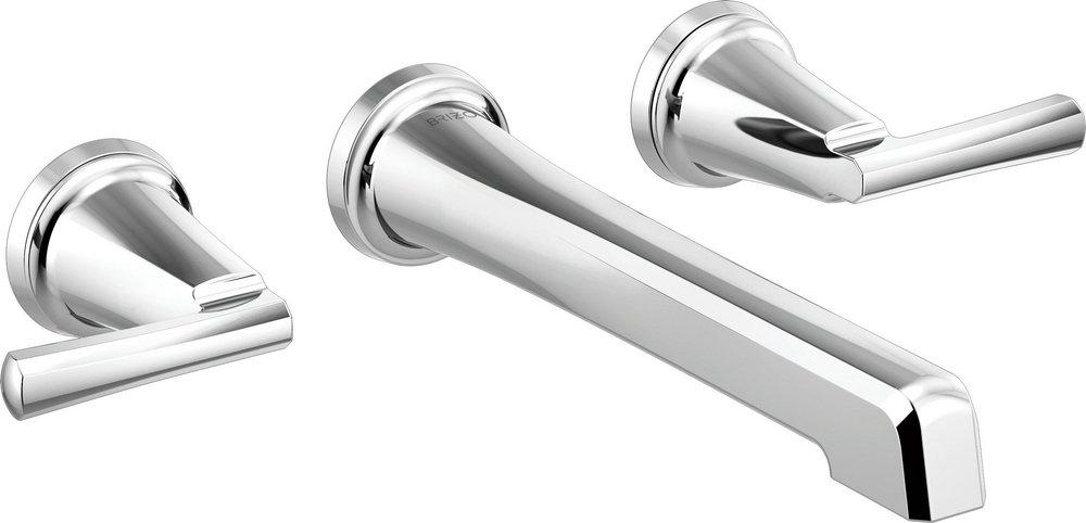 Brizo Chrome Widespread Bathroom Sink Faucet (Handles Sold Separately) 