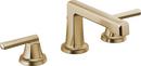 Brizo Luxe Gold Deck Mount Widespread Bathroom Sink Faucet with Low Spout (Handles Sold Separately) 