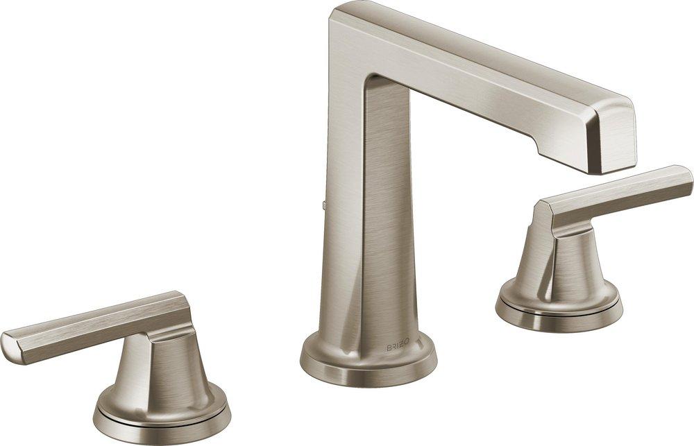 Brizo Luxe Nickel Two Handle Widespread Bathroom Sink Faucet Handles Sold Separately 