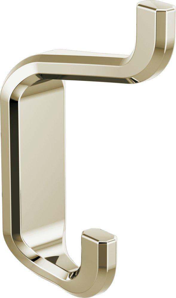 Brizo Polished Nickel 2-Hook Robe Hook 