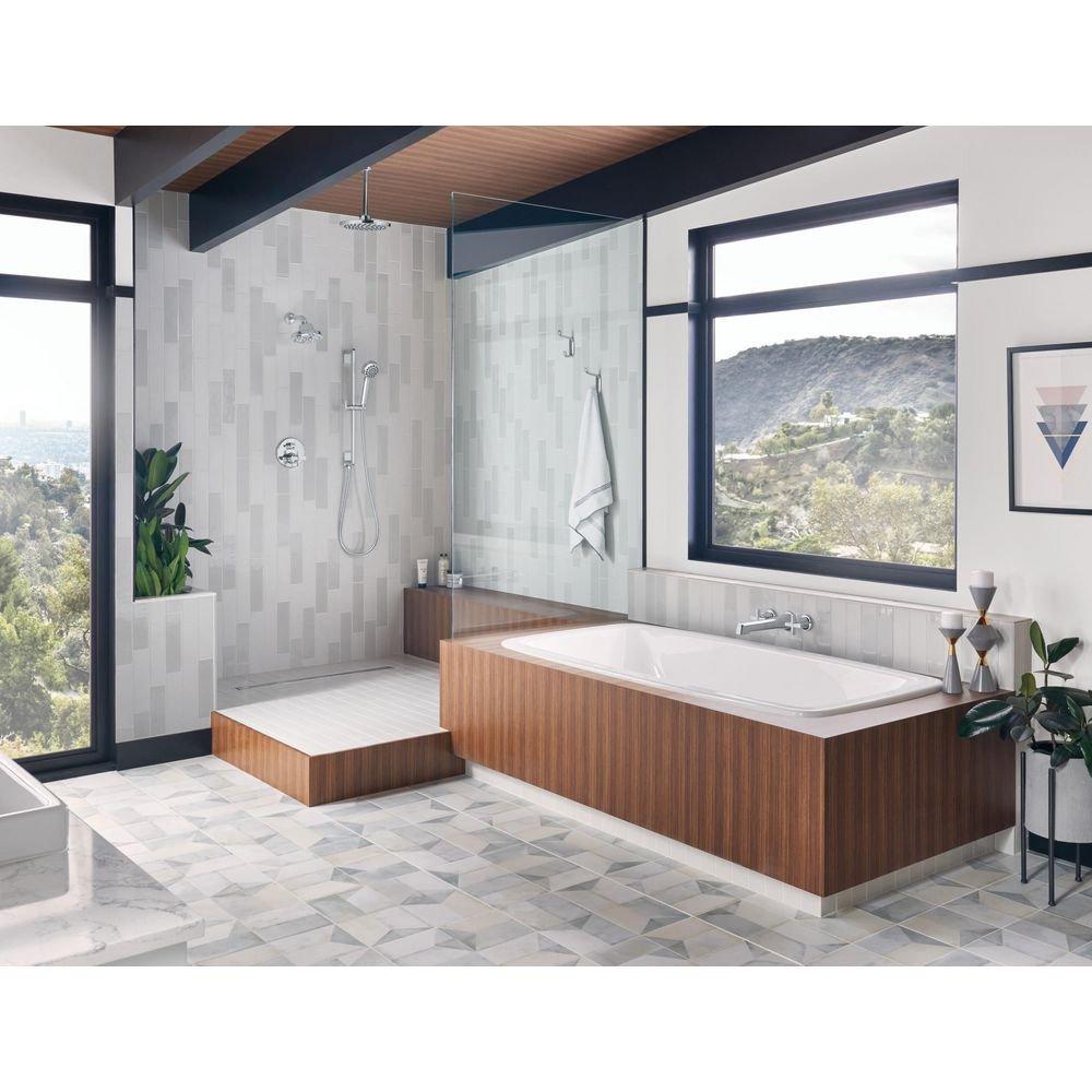 Brizo Brilliance Luxe Nickel Single Function Full Spray Showerhead 