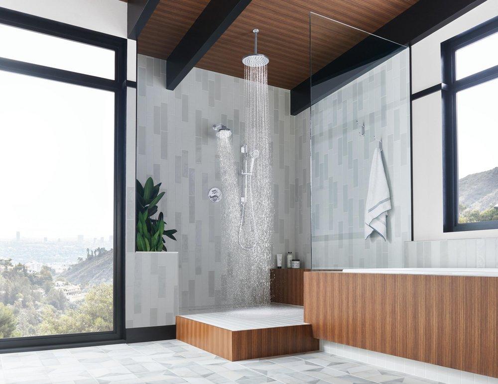 Brizo Luxe Nickel Single Function Full Spray Showerhead 