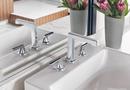 Brizo Polished Chrome Two Handle Widespread Bathroom Sink Faucet Handles Sold Separately 