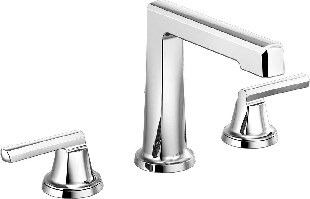 Brizo Chrome Two Handle Widespread Bathroom Sink Faucet Handles Sold Separately 