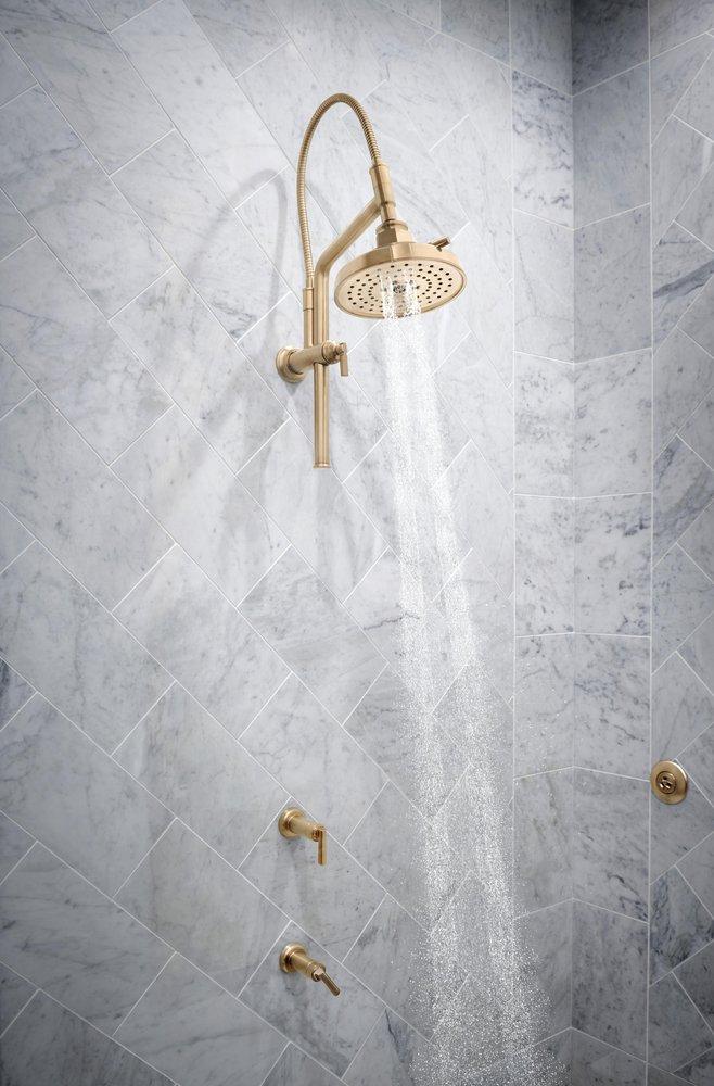 Brizo Luxe Gold Single Handle Bathtub & Shower Faucet (Trim Only) 