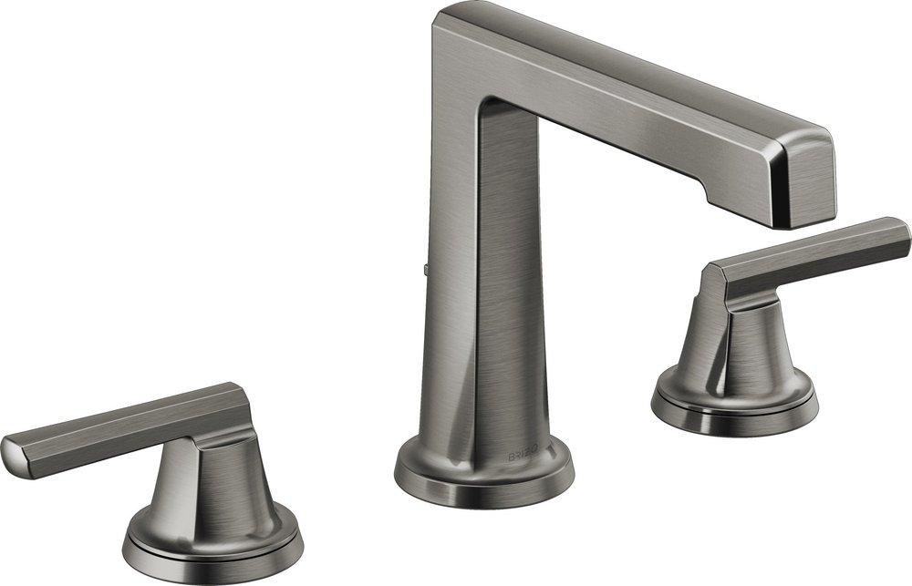 Brizo Luxe Steel Two Handle Widespread Bathroom Sink Faucet Handles Sold Separately 