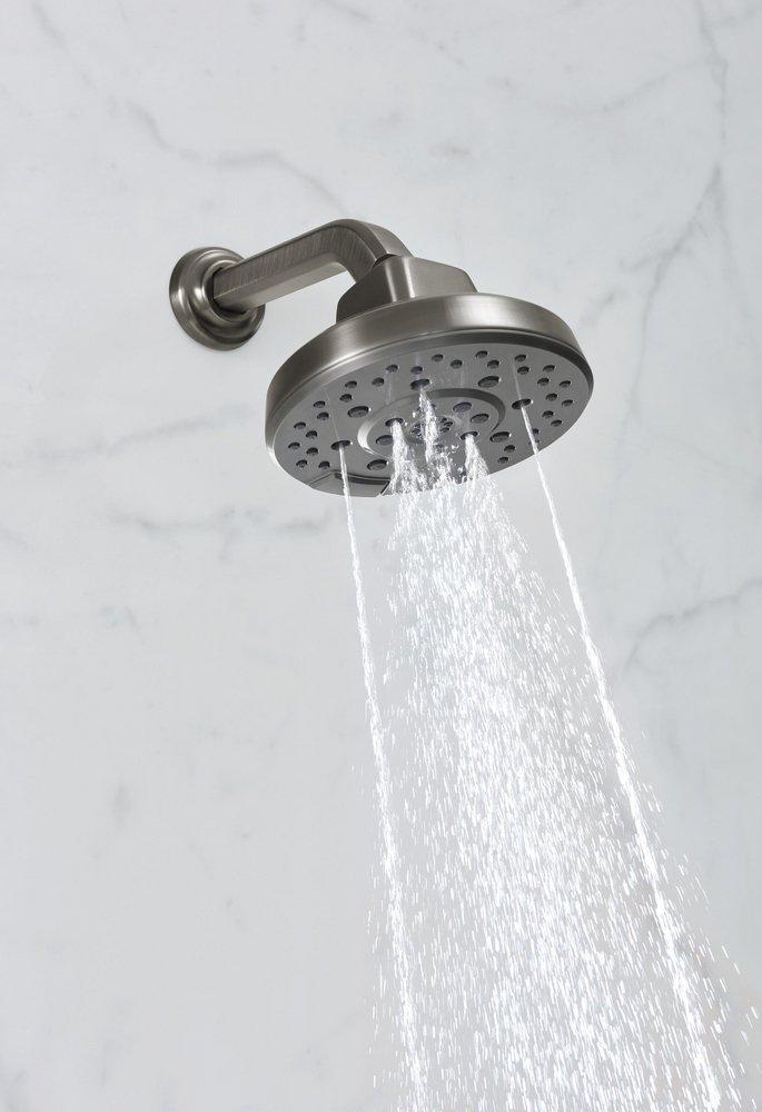 Brizo Luxe Steel 7-3/4 in. Shower Arm and Flange 