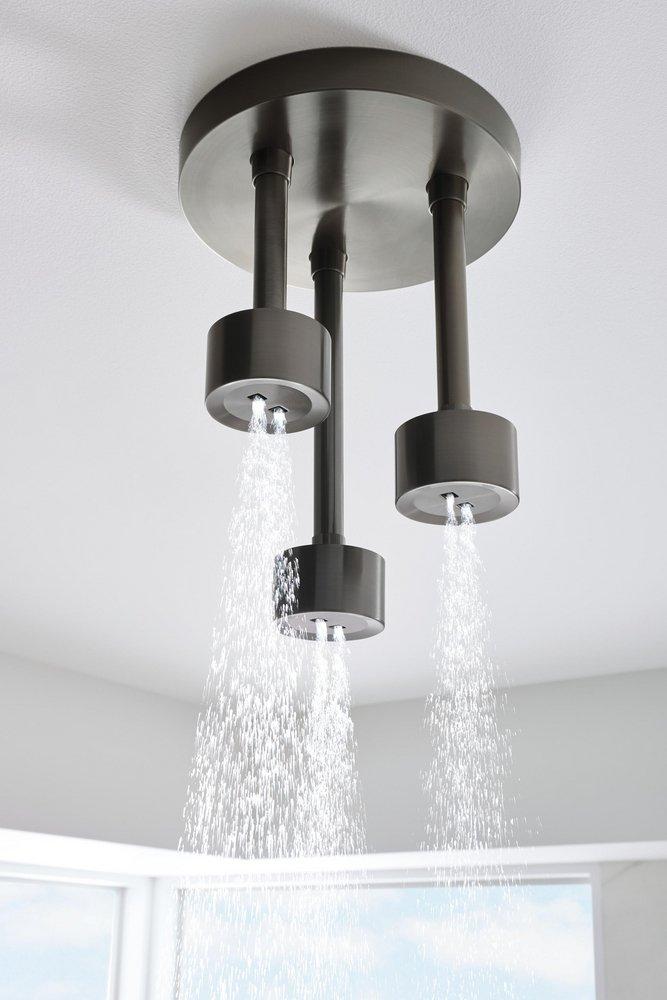 Brizo Luxe Steel 7-3/4 in. Shower Arm and Flange 