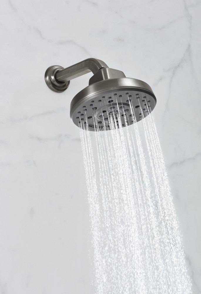Brizo Luxe Steel 7-3/4 in. Shower Arm and Flange 