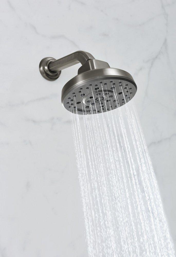 Brizo Luxe Steel 7-3/4 in. Shower Arm and Flange 