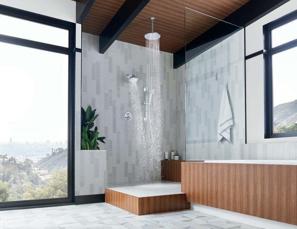 Brizo Chrome Multi Function H2Okinetic Technology&reg; Full Body, Full Spray, Massage and Pause Showerhead 