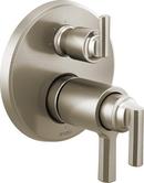 Brizo Luxe Nickel Three Handle Bathtub & Shower Faucet (Trim Only) 