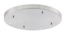 16 in. 4 Port Round Canopy in Brushed Nickel