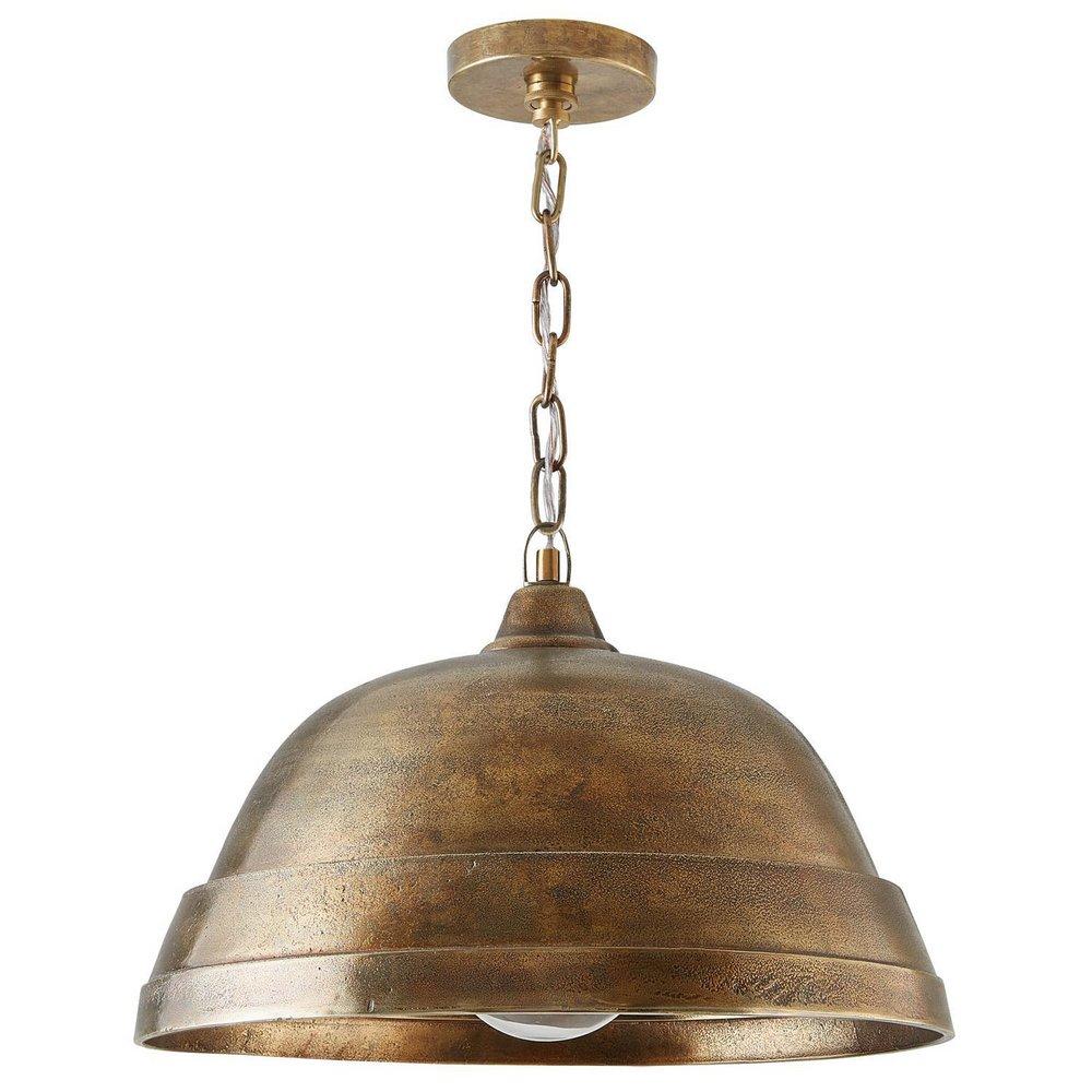 Capital Lighting Oxidized Brass 18 in. 100W 1-Light Medium E-26 Incandescent Pendant 