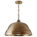 Capital Lighting Oxidized Brass 18 in. 100W 1-Light Medium E-26 Incandescent Pendant 