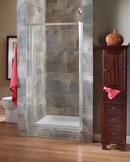 Foremost Industries Silver 31 x 65 x 0.25 in. Framed Pivot Shower Door with Clear Glass 