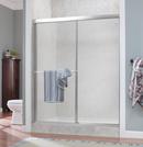 Foremost Industries Silver 60 x 70 x 0.75 in. Framed Sliding Shower Door with Rain Glass 