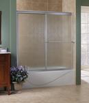 Foremost Industries Silver 60 x 58 x 0.75 in. Framed Sliding Tub Door with Rain Glass 