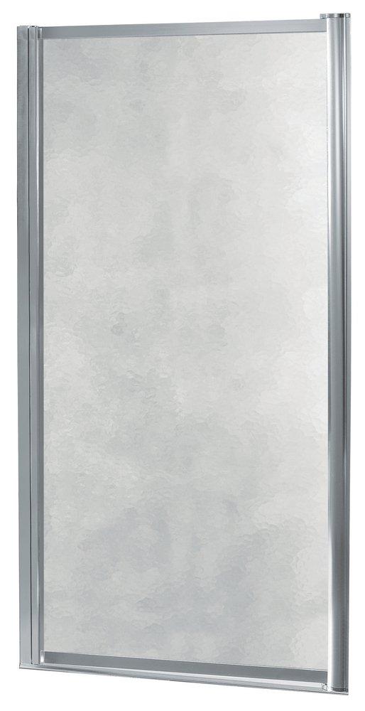 Foremost Industries Silver 33 x 65 x 0.25 in. Framed Pivot Shower Door with Obscure Glass 