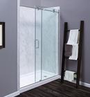 Foremost Industries Silver 60 x 76 x 0.375 in. Frameless Roller Shower Door with Clear Glass 