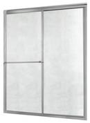 48 x 70 x 0.1875 in. Framed Sliding Shower Door with Obscure Glass in Silver