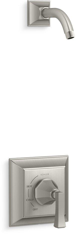 KOHLER Vibrant&reg; Brushed Nickel Wall Mount Shower Valve Trim with Single Lever Handle (Less Showerhead) 