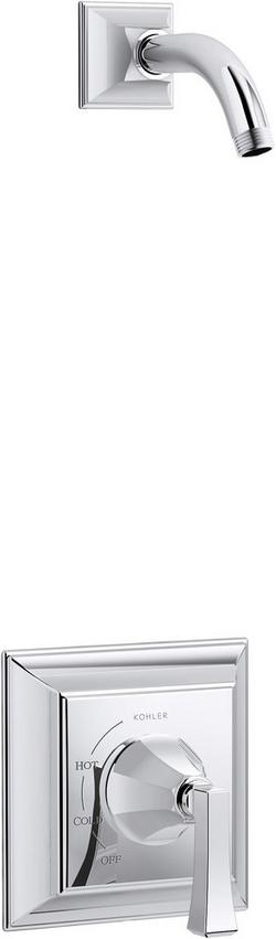 One Handle Single Function Shower Faucet in Polished Chrome (Trim Only)