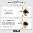 KOHLER Matte Black Single Handle Bathtub & Shower Faucet (Trim Only) 