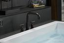 KOHLER Matte Black Two Handle Roman Tub Faucet Trim Only 