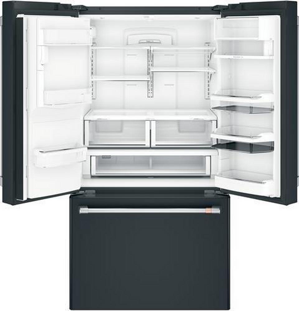 Cafe™ Matte Black 35-3/4 in. 18.67 cu. ft. French Door Refrigerator 