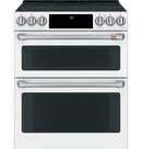 29-7/8 in. Electric 5-Burner Radiant Smoothtop Slide-in Range in Matte White