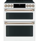 Cafe™ Matte White 29-7/8 in. Electric 5-Burner Induction Slide-in Range 