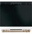 Cafe™ Matte White 29-7/8 in. Electric 5-Burner Induction Slide-in Range 
