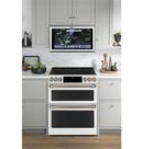 GE Caf&eacute; Matte White 29-7/8 in. Electric 5-Burner Induction Slide-in Range 