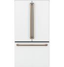 23.1 cu. ft. Counter Depth and French Door Refrigerator in Matte White