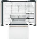 Cafe&trade; Matte White 35-3/4 in. 18.67 cu. ft. French Door Refrigerator 