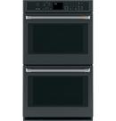 29-3/4 in. 10 cu. ft. Double Oven in Black/Brushed Stainless