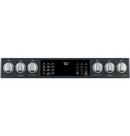 Cafe&trade; Black Slate 29-7/8 in. Gas 6-Burner Sealed Slide-in Range 