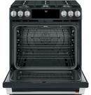 Cafe&trade; Black Slate 29-7/8 in. Gas 6-Burner Sealed Slide-in Range 