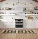 GE Caf&eacute; Matte White 29-7/8 in. Dual Fuel 6-Burner Sealed Slide-in Range 