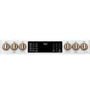 GE Caf&eacute; Matte White 29-7/8 in. Dual Fuel 6-Burner Sealed Slide-in Range 