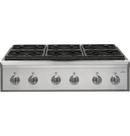6 Burner Sealed Cooktop in Stainless Steel/Brushed Stainless
