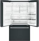 Cafe™ Matte Black 35-3/4 in. 14.92 cu. ft. Counter Depth and French Door Refrigerator 