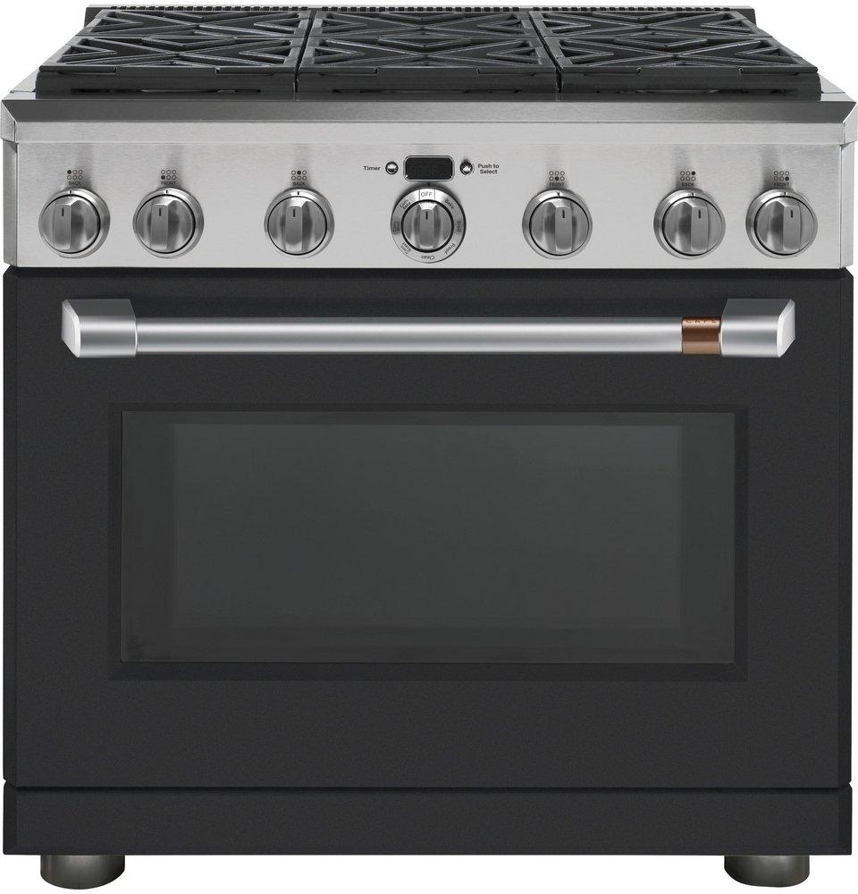 GE Café 35-7/8 in. Gas 6-Burner Sealed Freestanding Range in